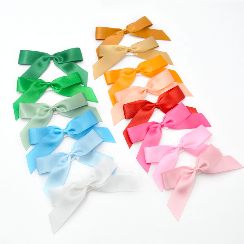 Gordon Ribbons wholesale self adhesive bows custom satin ribbon bows with adhesive tape for gift decorated  ribbons for bows
